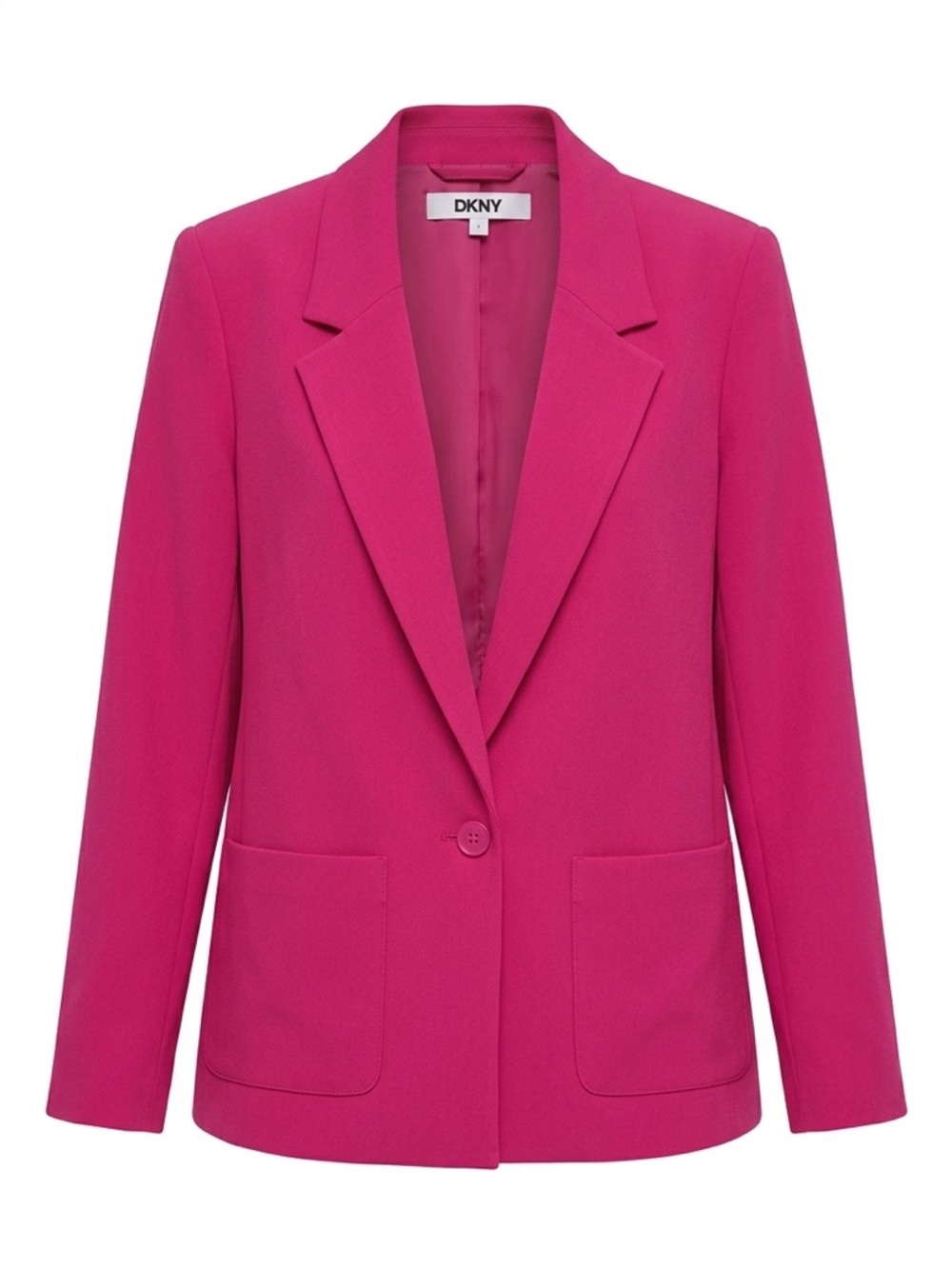 DKNY Women's Fuchsia Single-Button Blazer